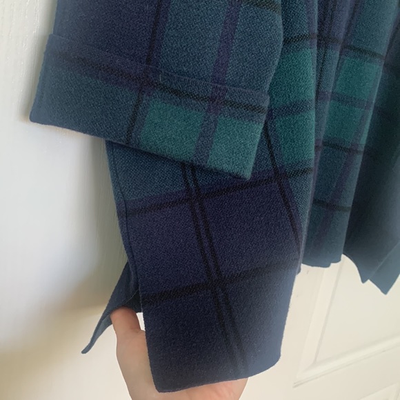 NWOT Tahari soft plaid pullover sweater top tunic boat neck 3/4 sleeve size 2X - Picture 8 of 8